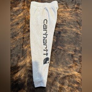 Youth Carhartt Heather Gray Joggers